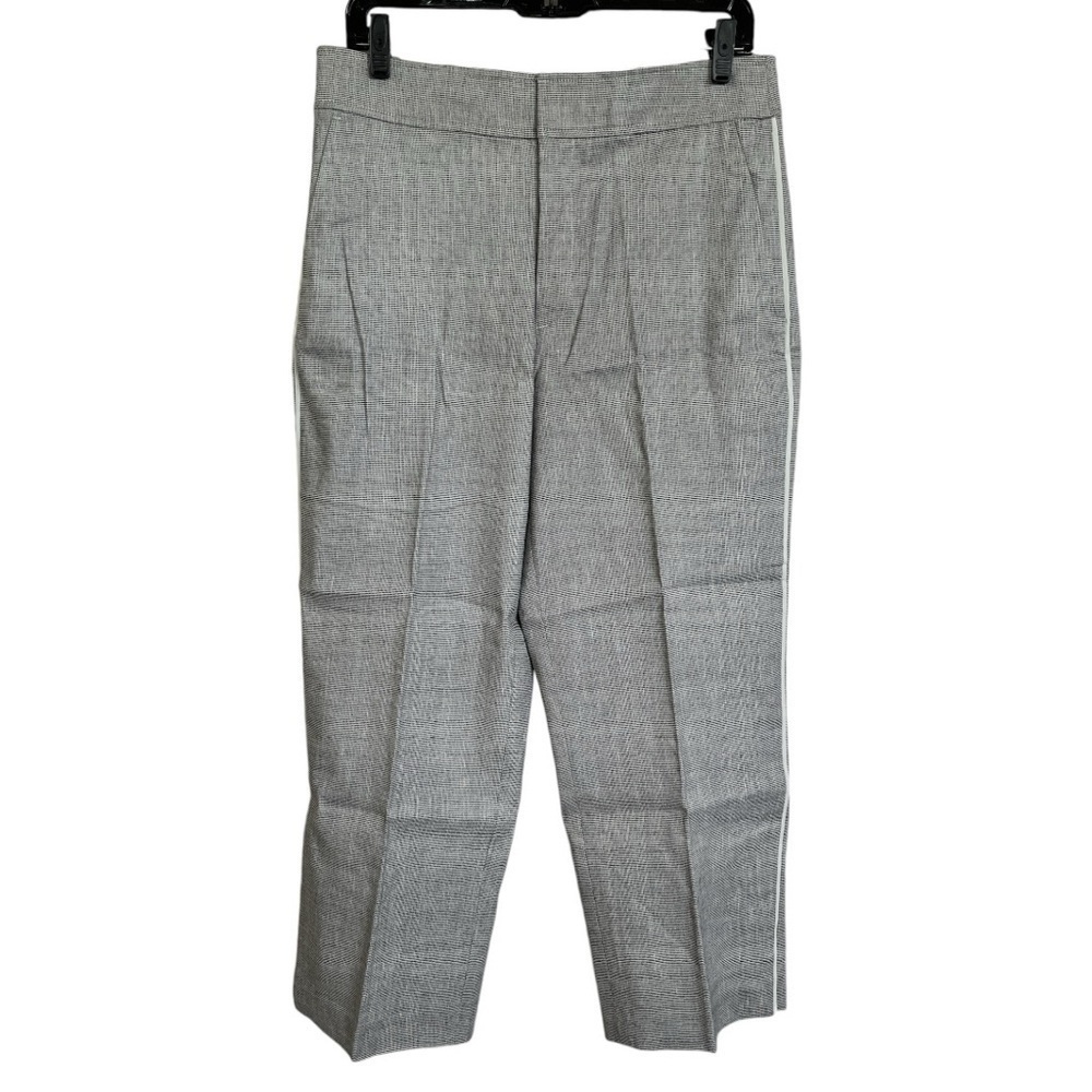 Club Monaco Pardelle Pant black and white size 8 NWT C-12